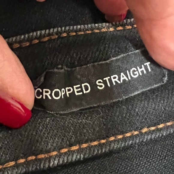 Judy Blue Black Distressed Cropped Straight Leg Stretch Denim Women’s 31 - Picture 13 of 15